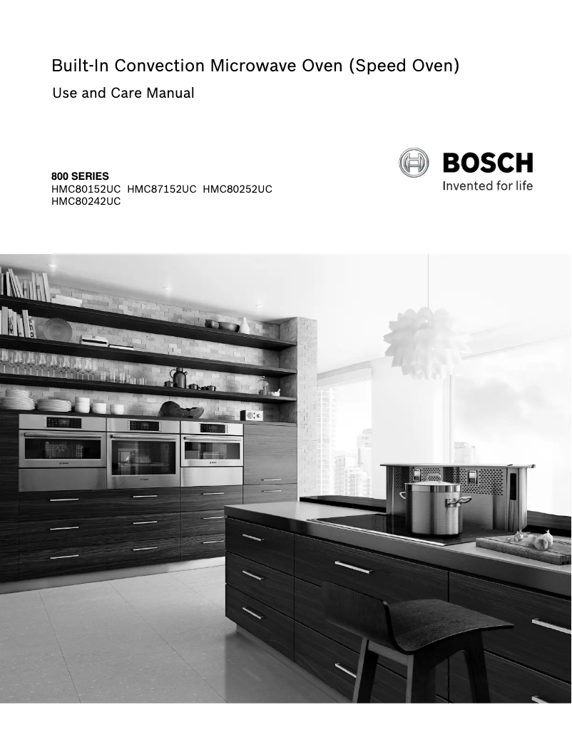 Page 1 of the manual Use and Maintenance Manual Bosch HMC80242UC