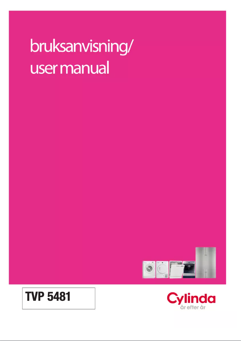 Page 1 de la notice Manuel utilisateur Cylinda TVP 5481