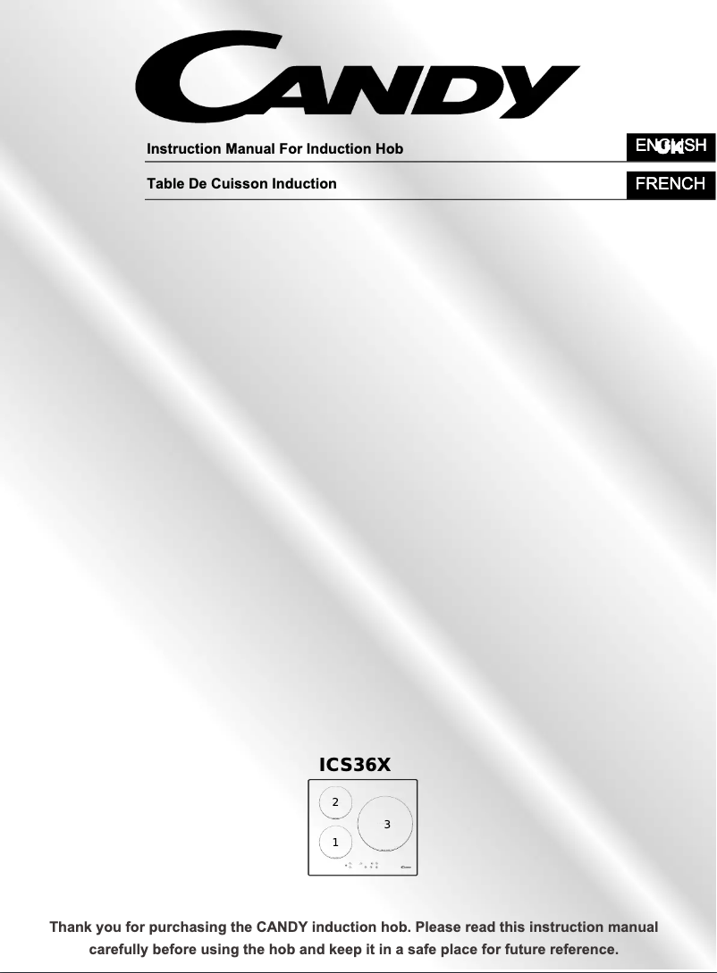 Image de la première page du manuel de l'appareil ICS 36X
