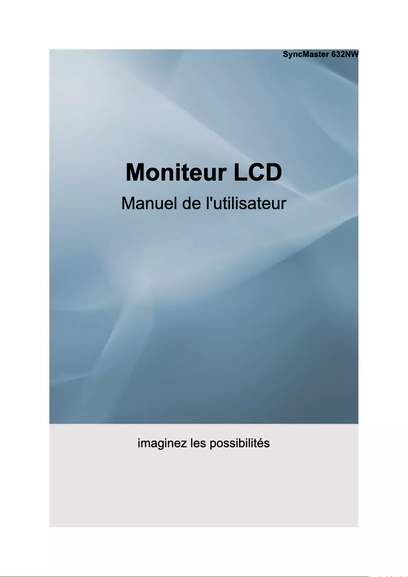 Page n°1 - Manuel utilisateur Samsung SyncMaster 632NW