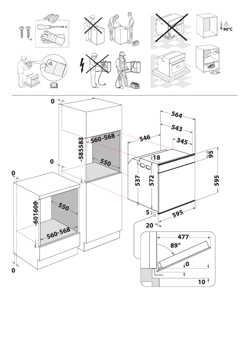 Página 1 del manual Instrucciones de seguridad Whirlpool W7 OM4 4S1 P BL