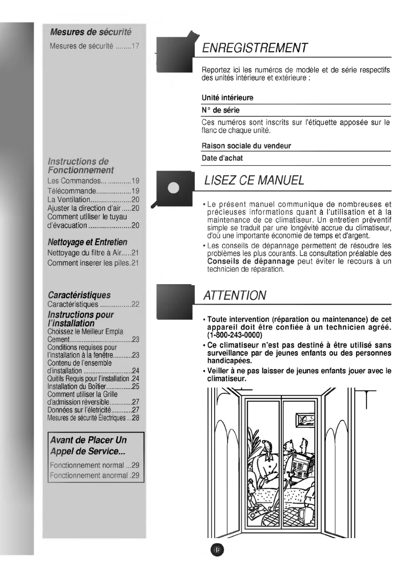 Page 1 de la notice Manuel utilisateur LG WR-1010