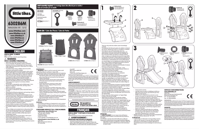 Página 1 del manual Manual de usuario Little Tikes Hide & Seek Climber