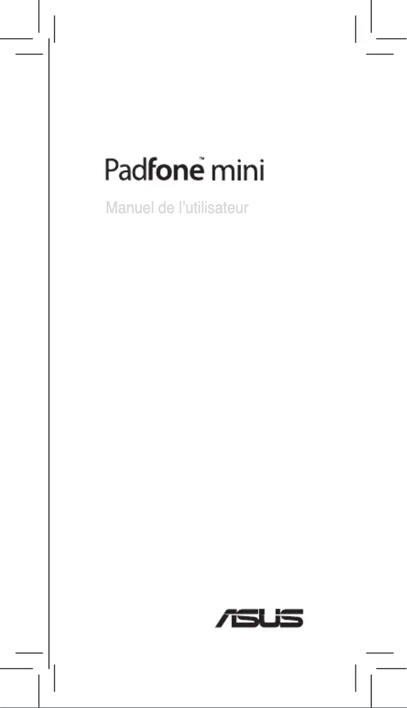 Page 1 de la notice Manuel utilisateur Asus PadFone mini PF400CG