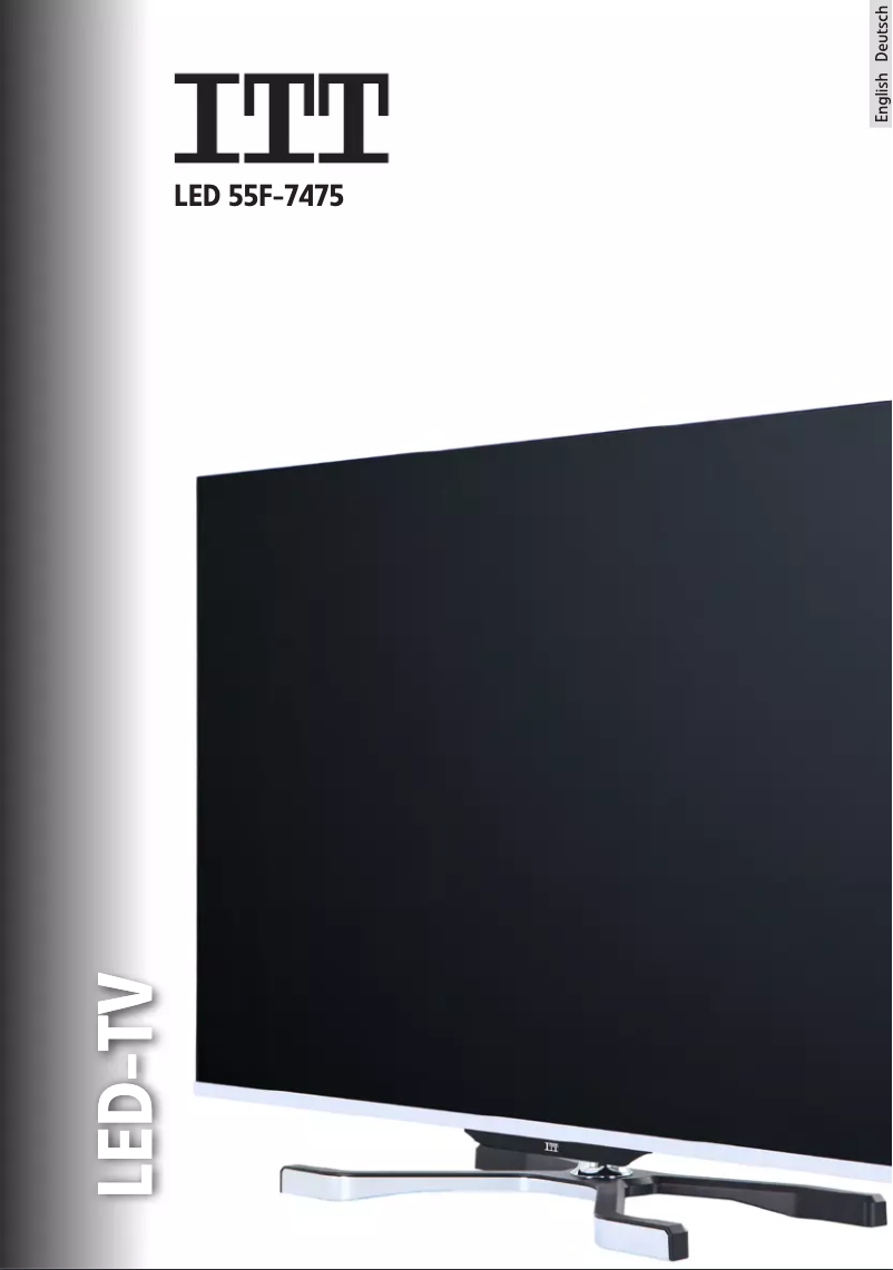 Page 1 de la notice Manuel utilisateur ITT LED 55F-7475