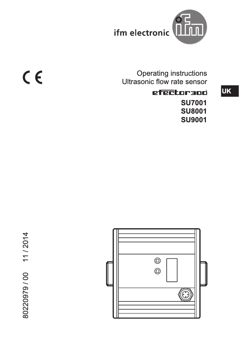 Image de la première page du manuel de l'appareil SU7001