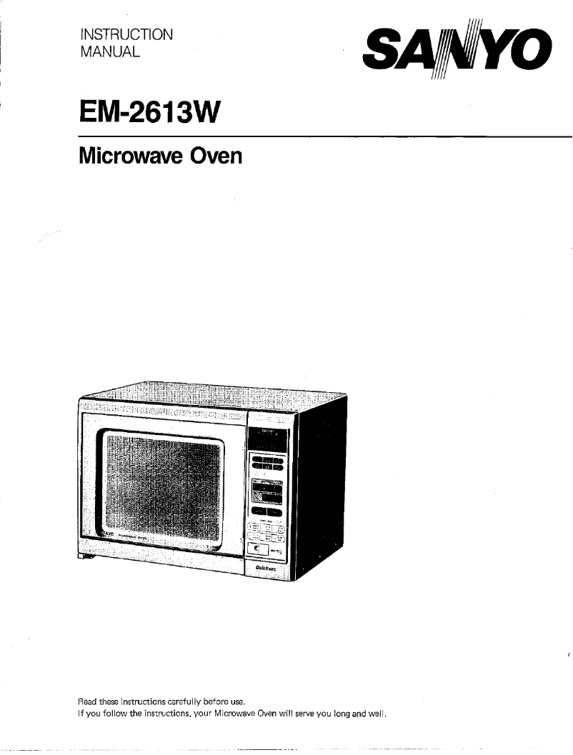 Page n°1 - Manuel utilisateur Sanyo EM-2613W