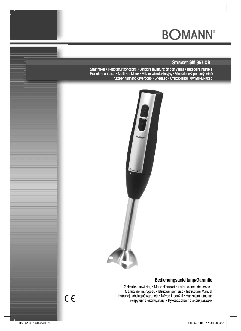 Page 1 de la notice Manuel utilisateur Bomann SM 357 CB