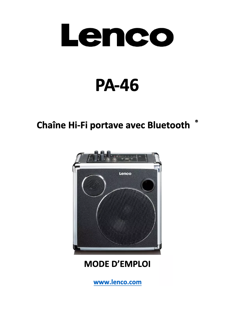 Image de la première page du manuel de l'appareil PA-46