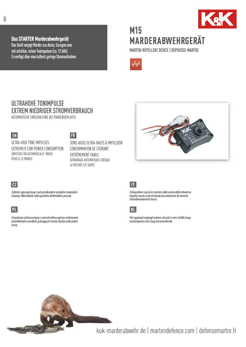 Page 1 de la notice Manuel utilisateur K&K Sound M15
