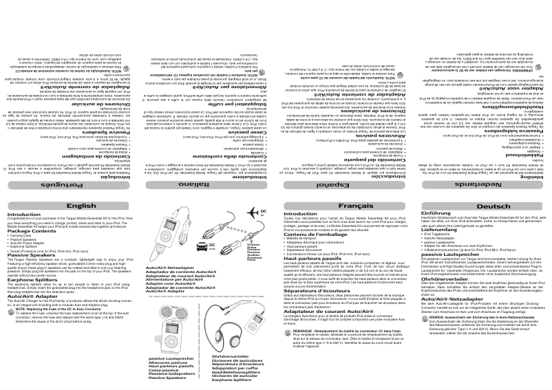 Page n°1 - Manuel utilisateur Targus ABE02EU