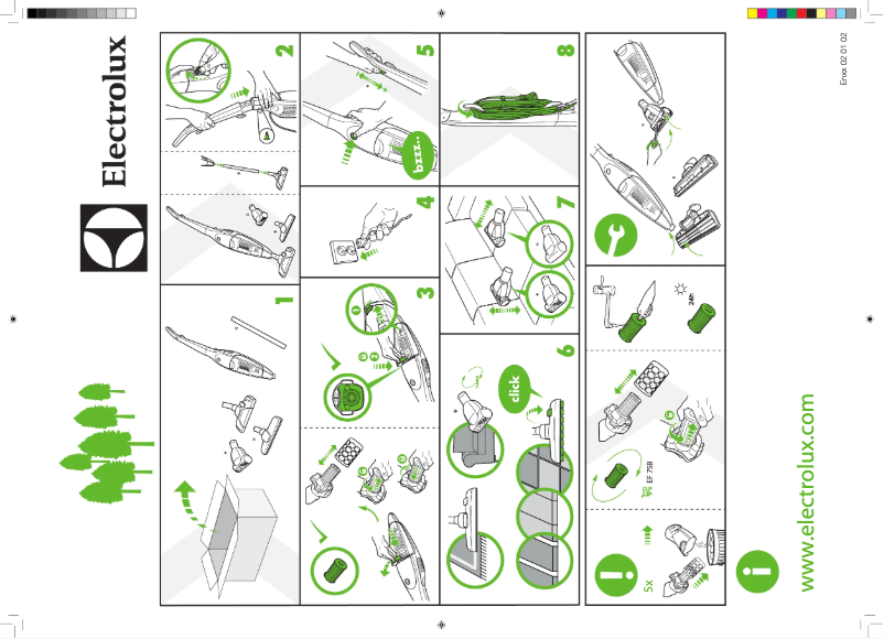 Page 1 de la notice Manuel utilisateur Electrolux ZS220A
