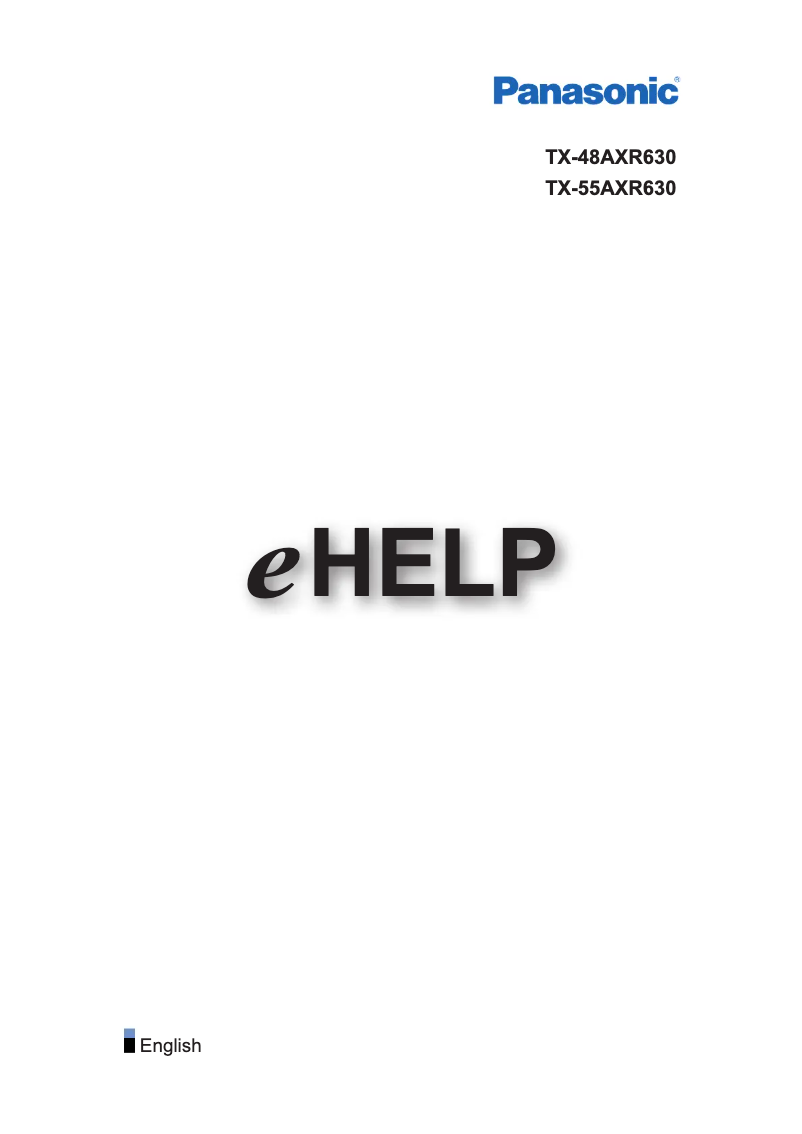 Page 1 de la notice Manuel utilisateur Panasonic Viera TX-55AXR630