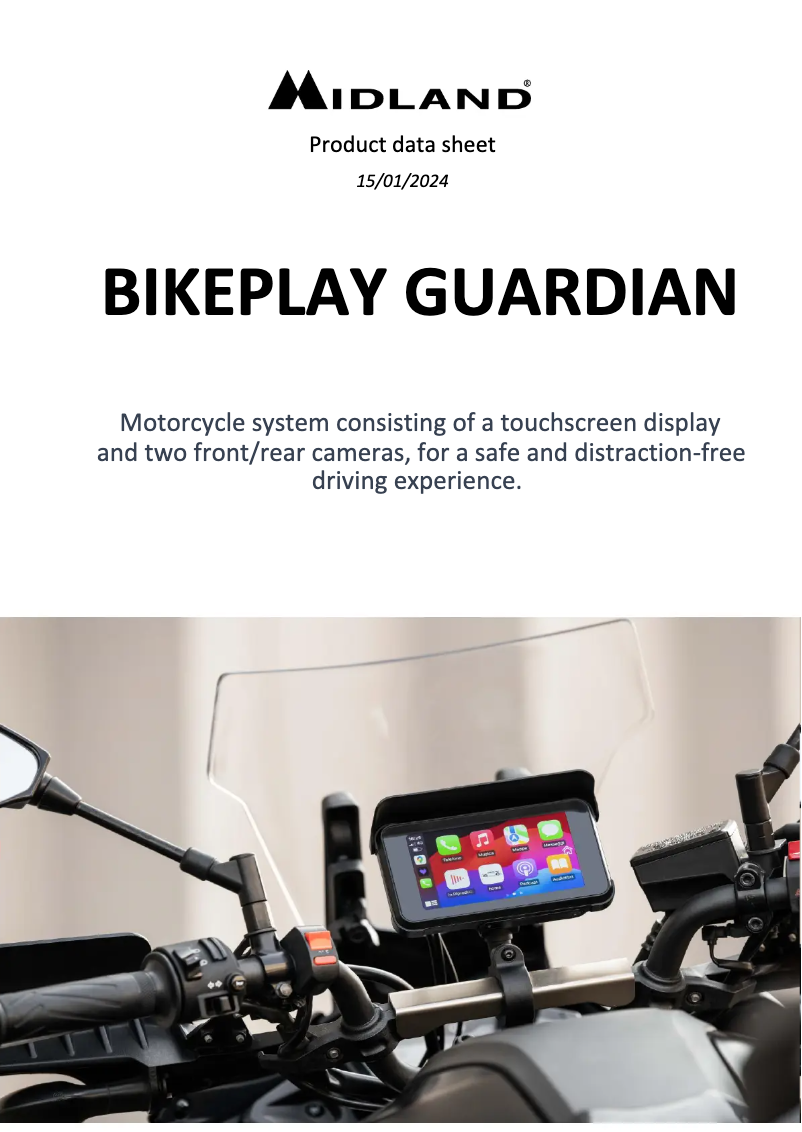 Page n°1 - Fiche technique Midland BikePlay Guardian