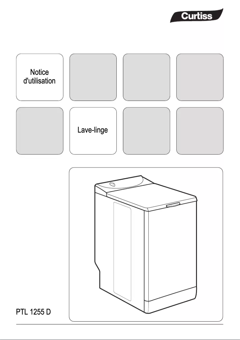 Page 1 de la notice Manuel utilisateur Curtiss PTL 1255 D