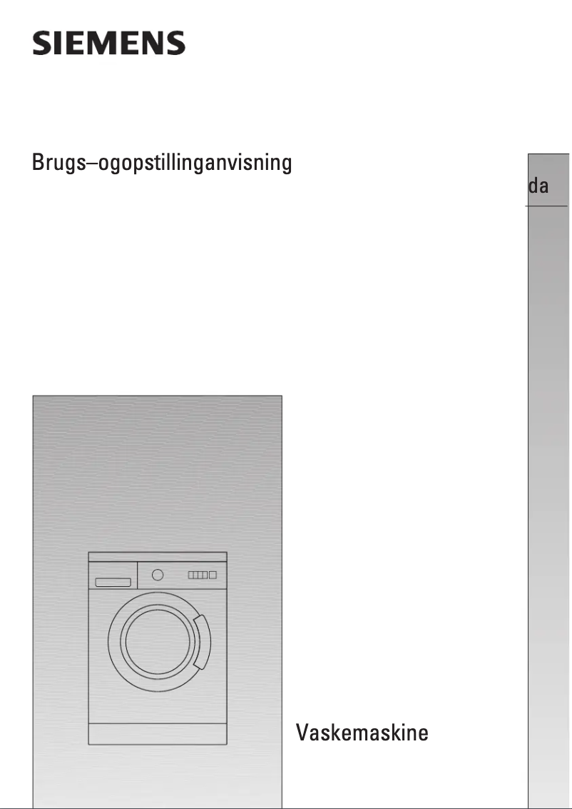 Page 1 de la notice Manuel utilisateur Siemens WXL1650DN