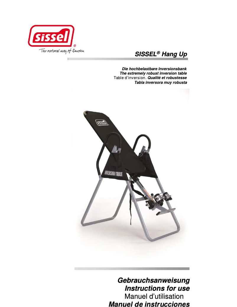 Página 1 del manual Manual de usuario Sissel Hang Up