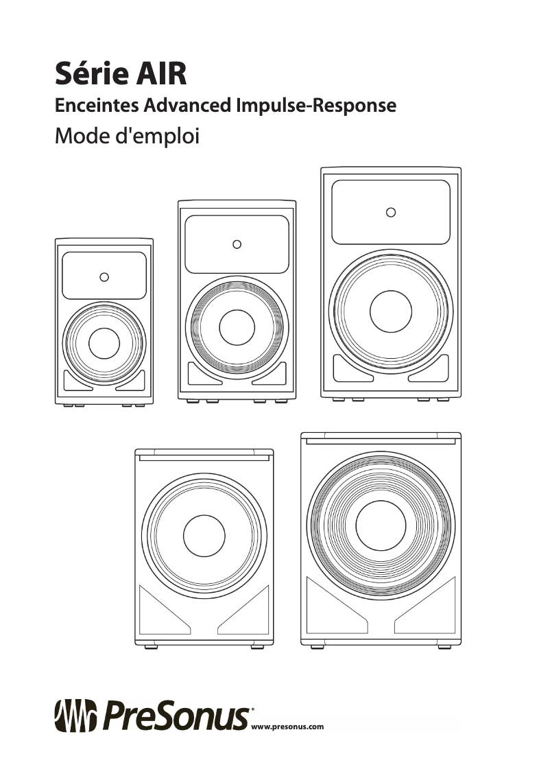 Image de la première page du manuel de l'appareil AIR15