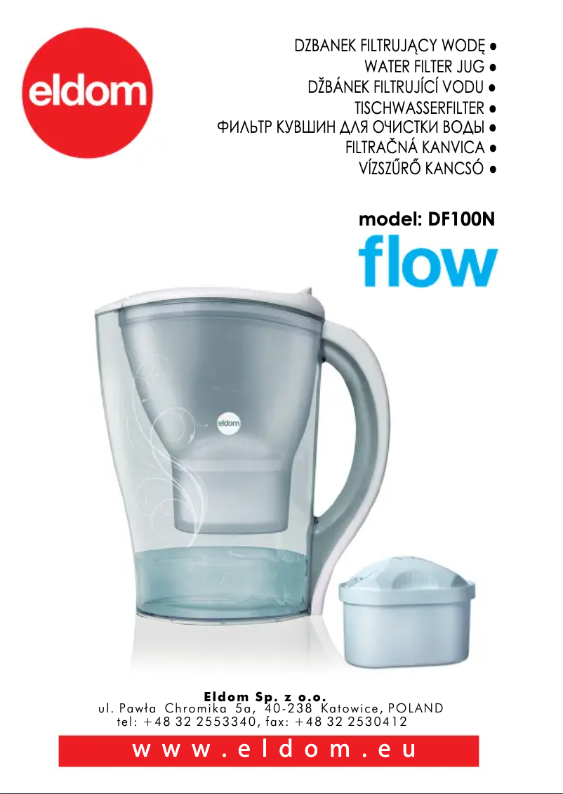 Page 1 de la notice Manuel utilisateur Eldom Flow DF100N