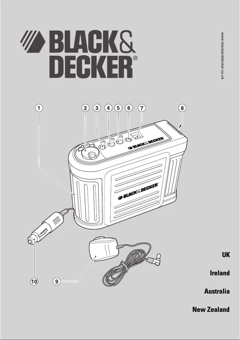 Page 1 de la notice Manuel utilisateur Black & Decker BDV040