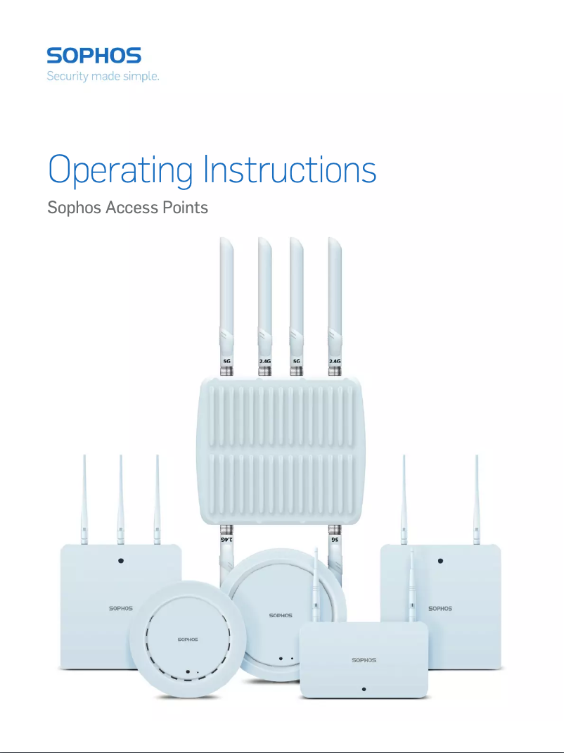 Page n°1 - Manuel utilisateur Sophos AP 15C