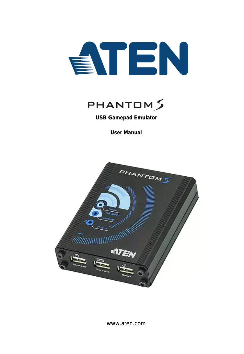 Page 1 de la notice Manuel utilisateur ATen PHANTOM-S