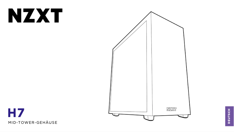 Page 1 de la notice Manuel utilisateur NZXT H7