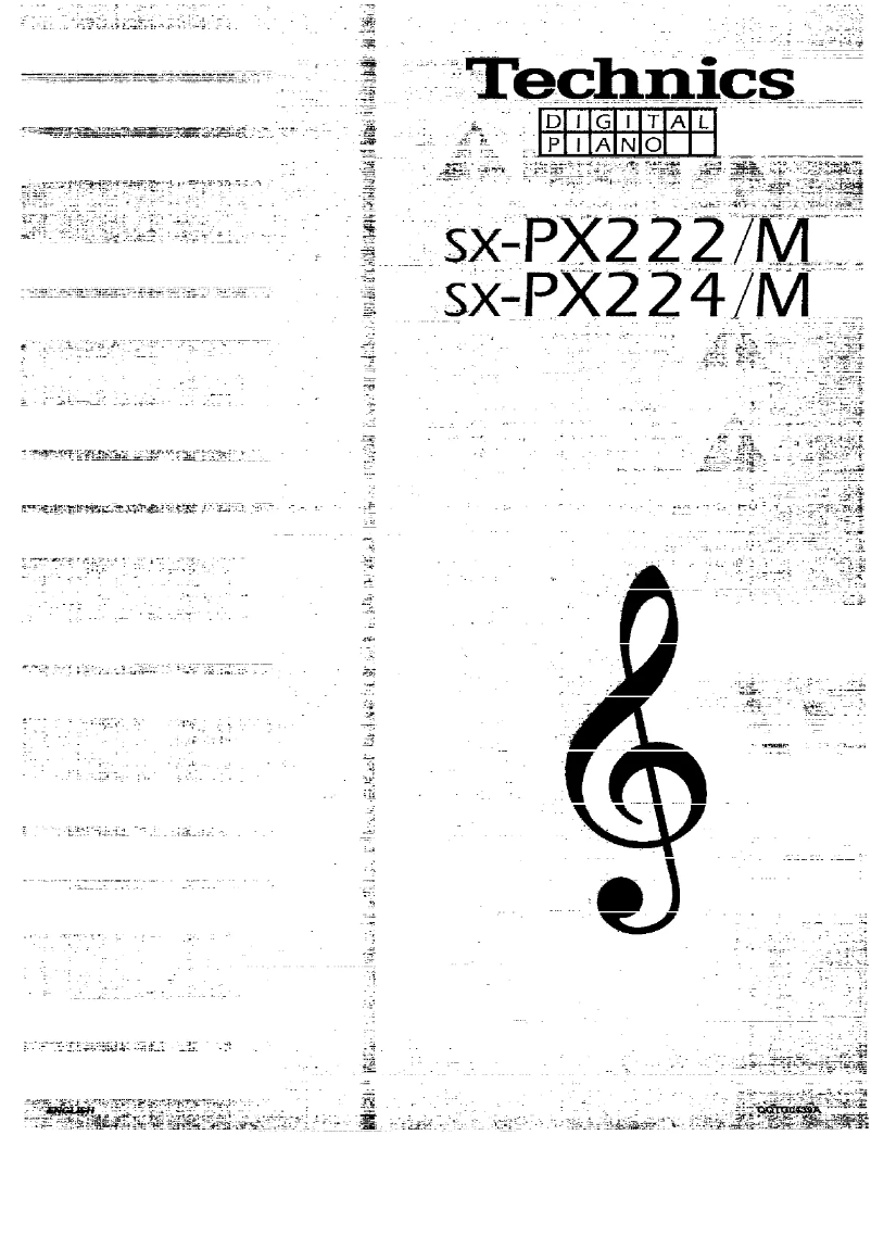 Page 1 de la notice Manuel utilisateur Technics SX-PX222