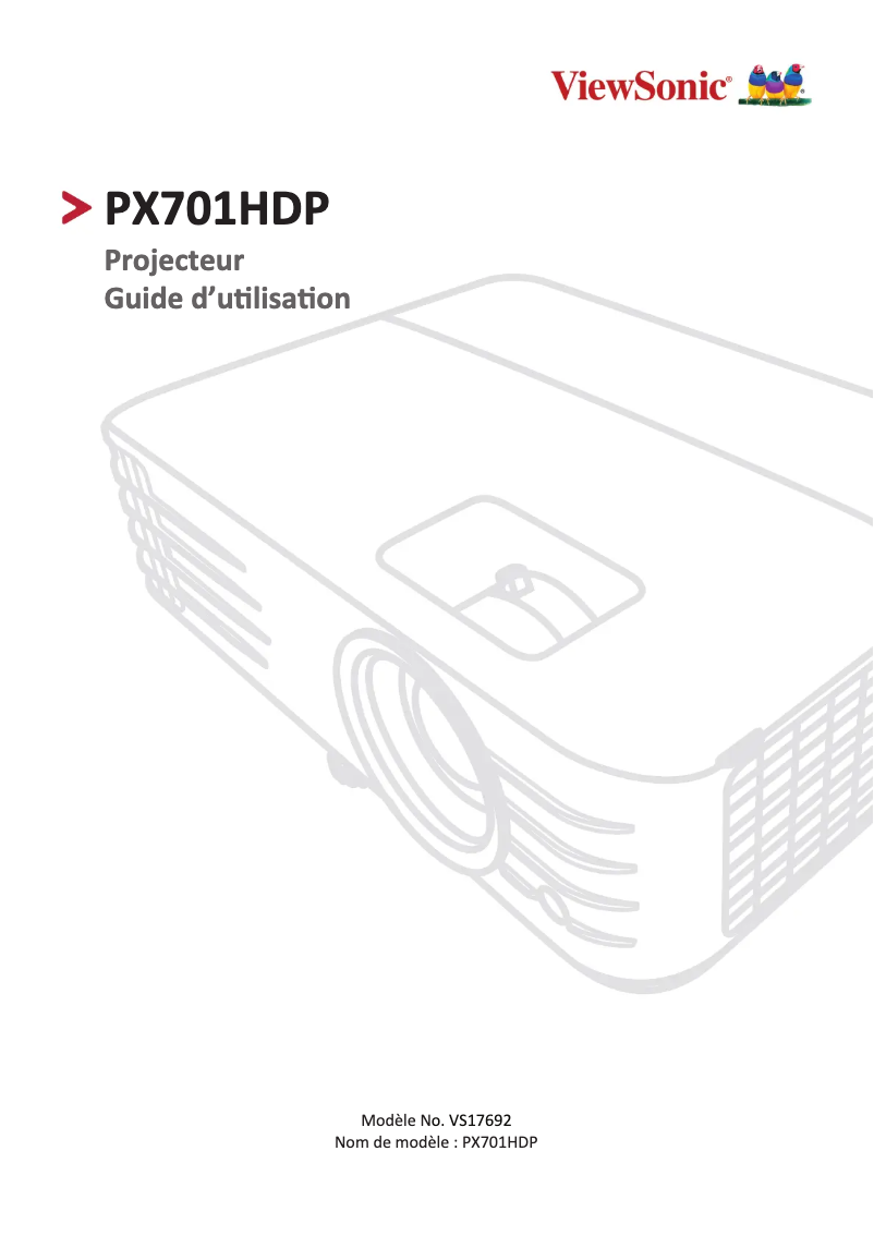 Imagen de la primera página del manual del dispositivo PX701HDP