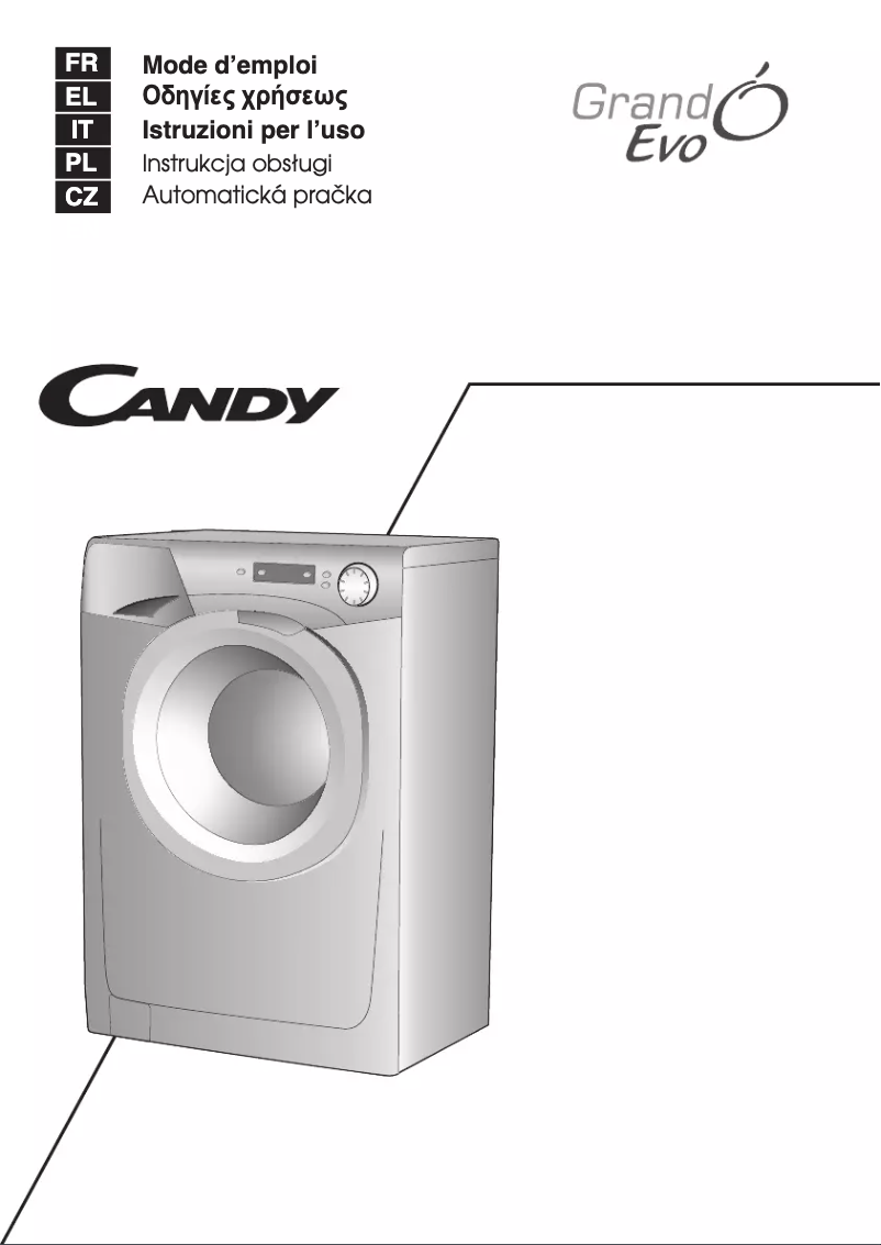 Page n°1 - Manuel utilisateur Candy EVO 1082D3-S