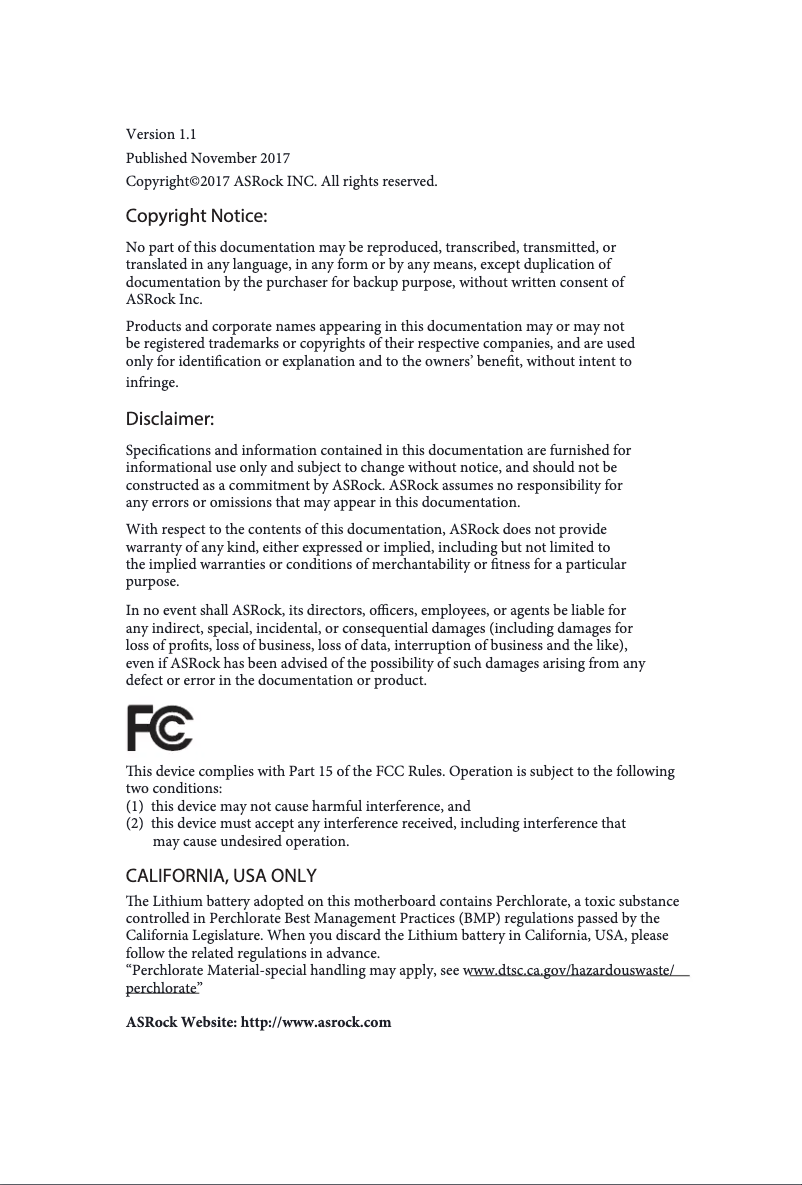 Page 1 de la notice Manuel utilisateur Asrock Z370 Killer SLI/ac