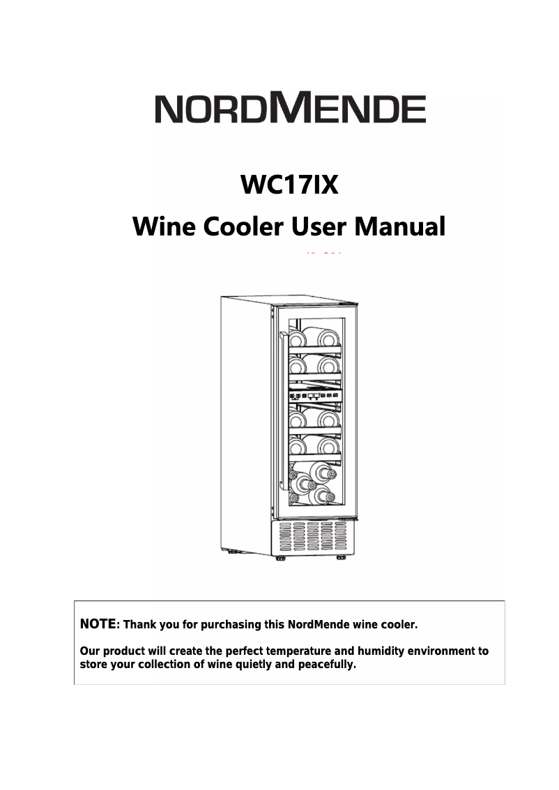 Page n°1 - Manuel utilisateur Nordmende WC17IX