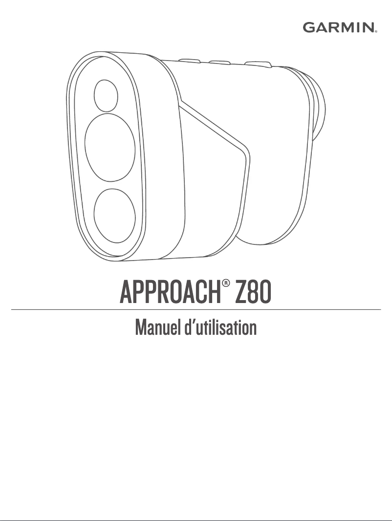 Image de la première page du manuel de l'appareil Approach Z80