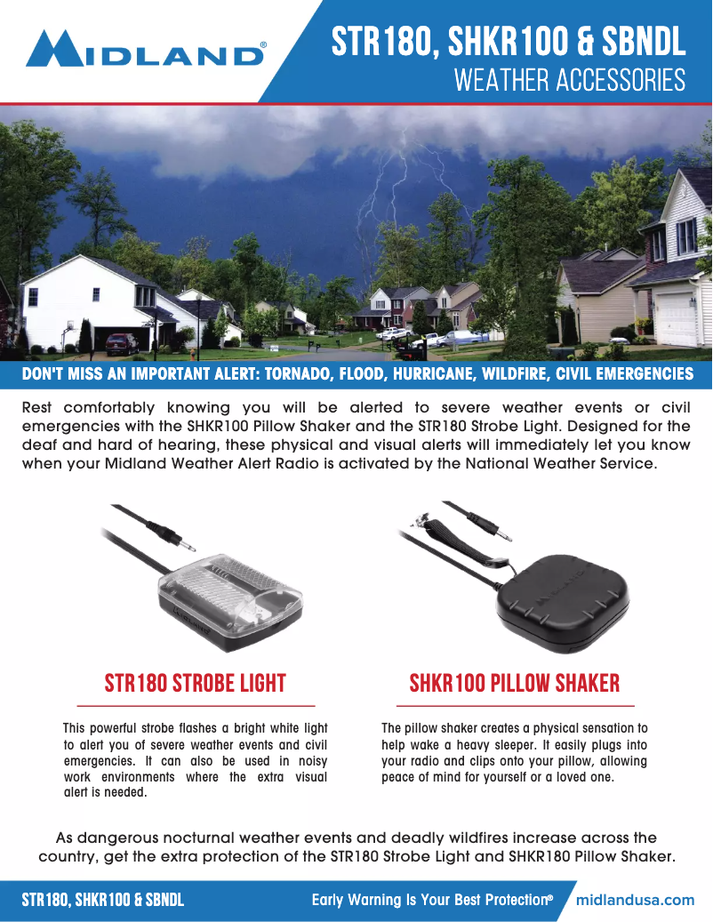 Page 1 de la notice Manuel utilisateur Midland SYCBL