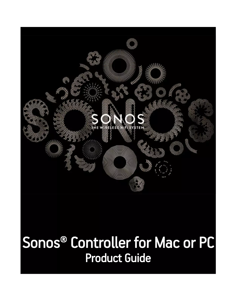 Page 1 de la notice Manuel utilisateur Sonos Controller