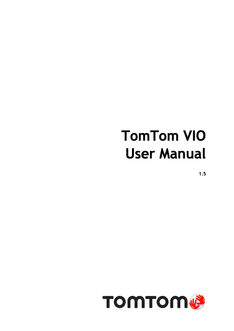 Página 1 del manual Manual de usuario TomTom Vio