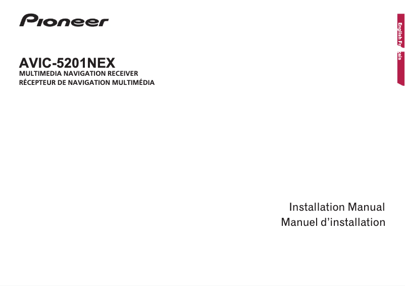 Page n°1 - Guide d'installation Pioneer AVIC-5201NEX