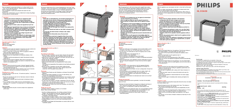 Page n°1 - Manuel utilisateur Philips Hl 5134 i