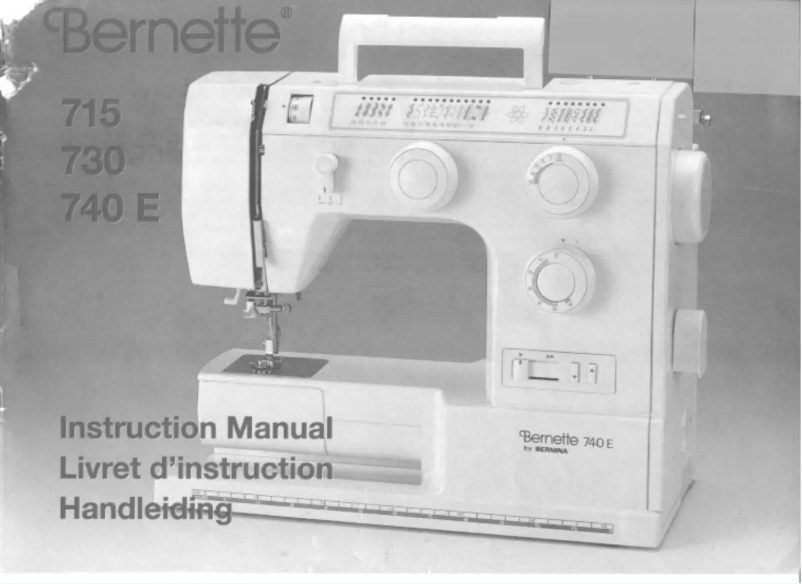 Página 1 del manual Manual de usuario Bernina Bernette 740E
