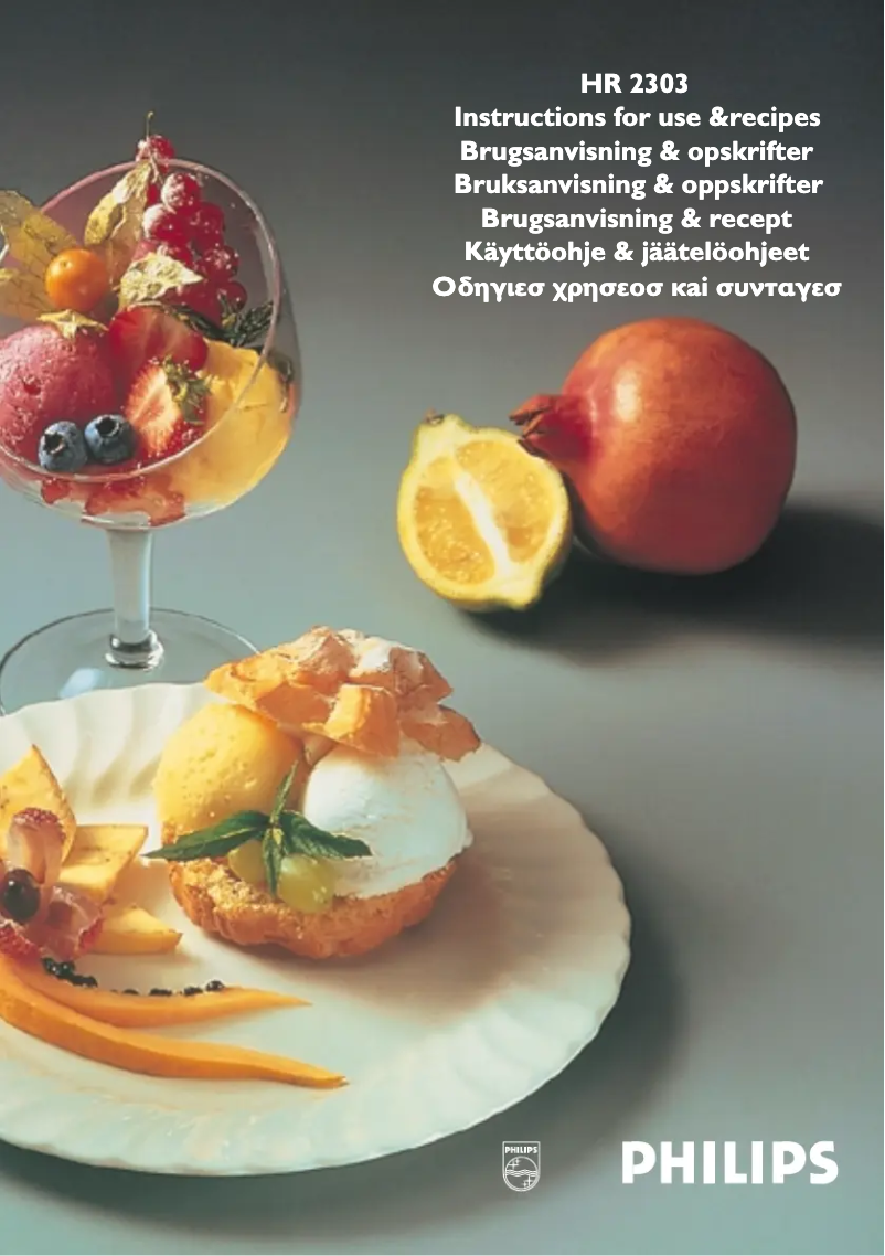 Página 1 del manual Manual de usuario Philips HR2303