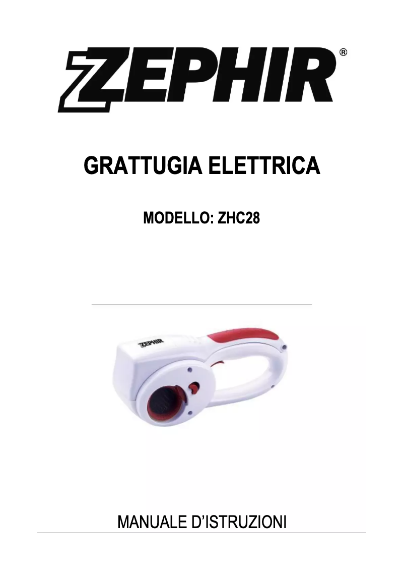 Página 1 del manual Manual de usuario Zephir ZHC28
