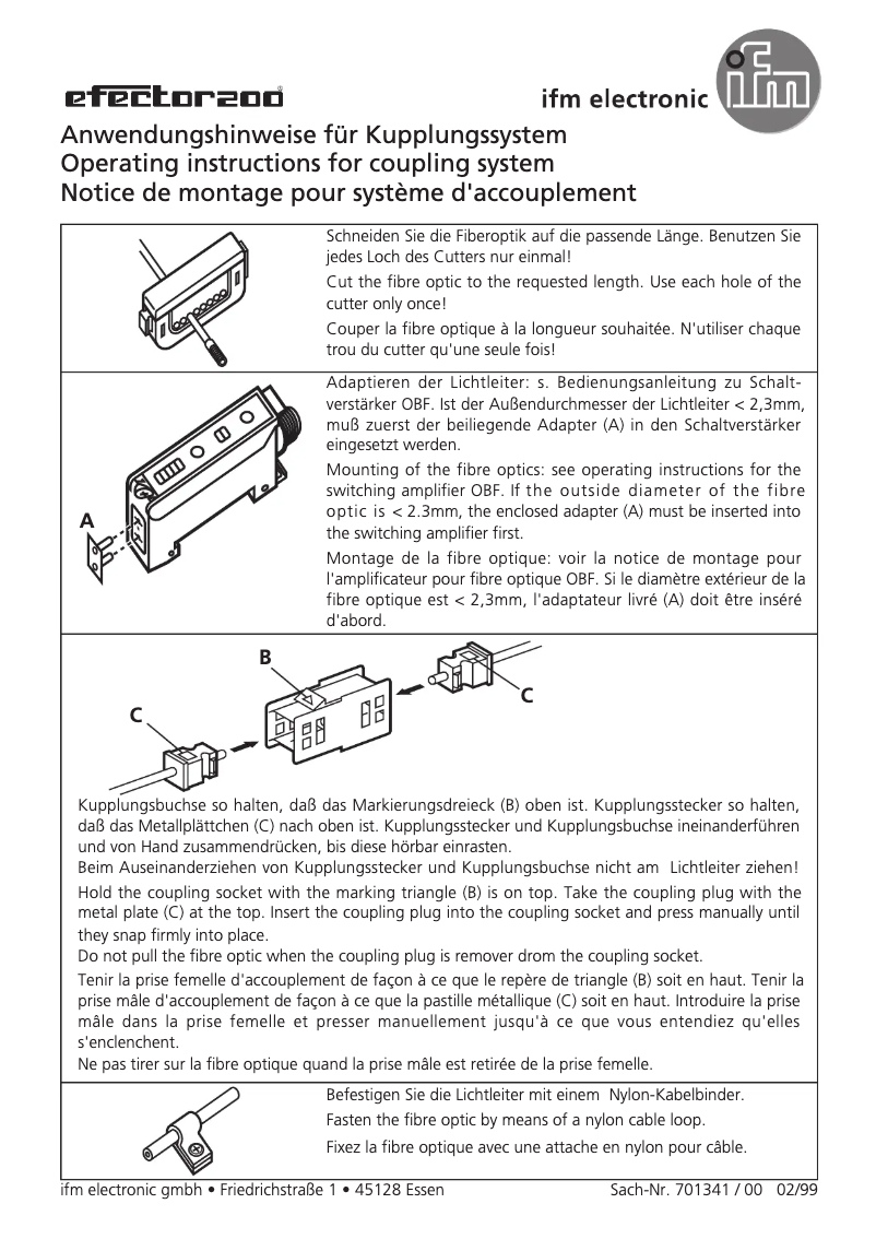 Page n°1 - Manuel utilisateur IFM E20771
