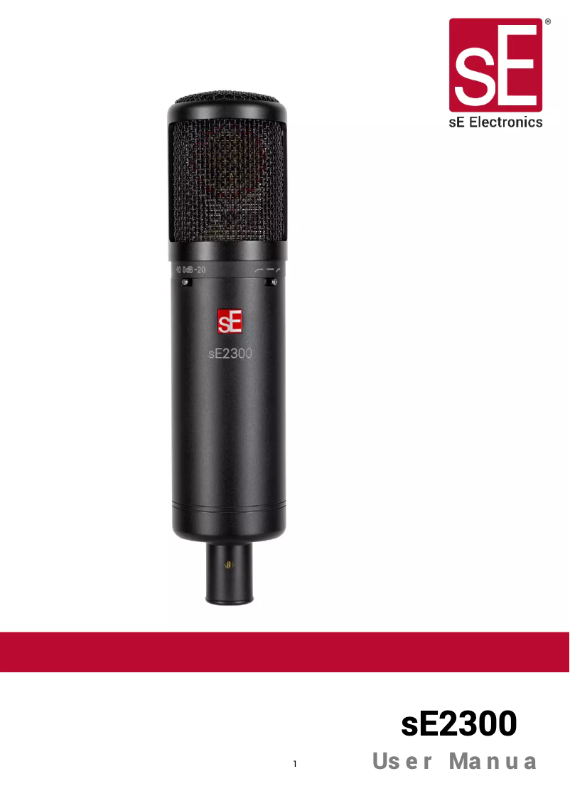 Image de la première page du manuel de l'appareil sE2300