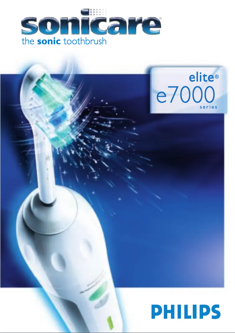 Page 1 de la notice Manuel utilisateur Philips Sonicare Elite HX7361