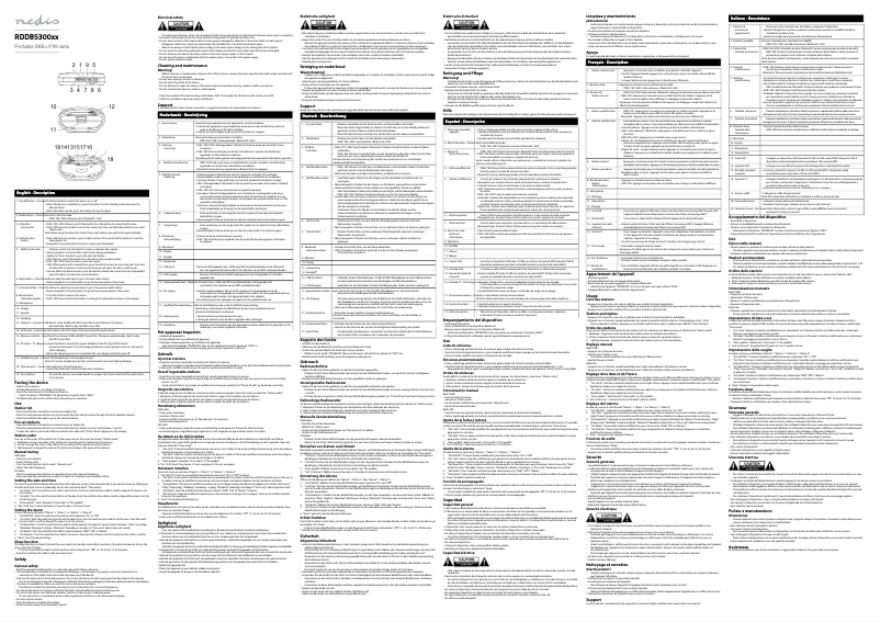 Page n°1 - Manuel utilisateur Nedis RDDB5300BN