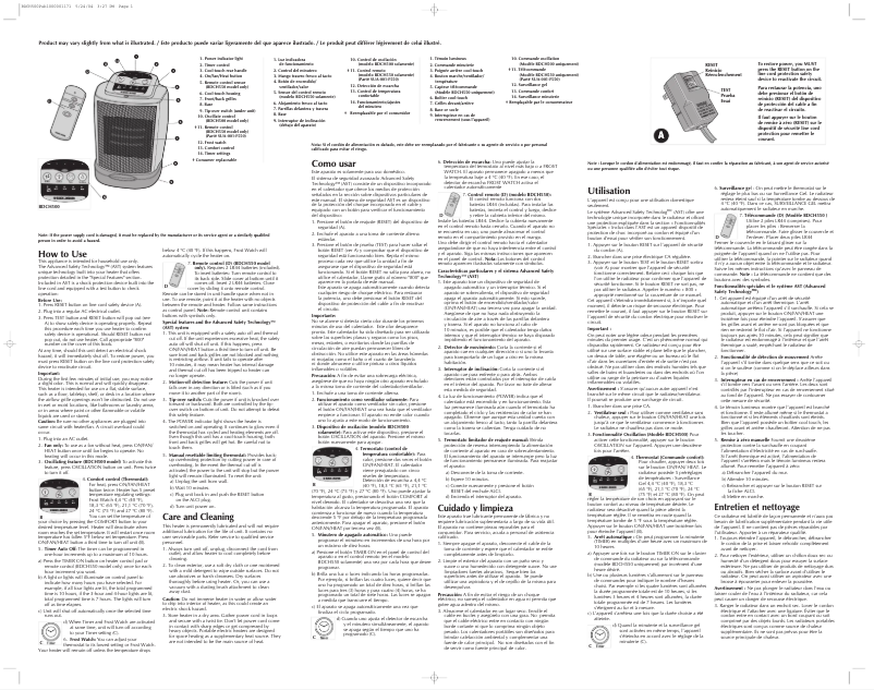 Page 1 de la notice Manuel utilisateur Black & Decker BDHF550