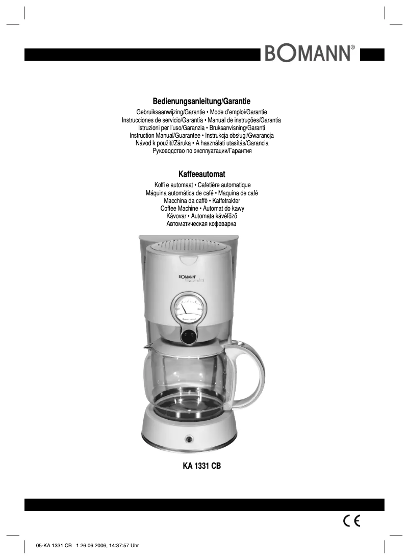 Image de la première page du manuel de l'appareil KA 1331 CB