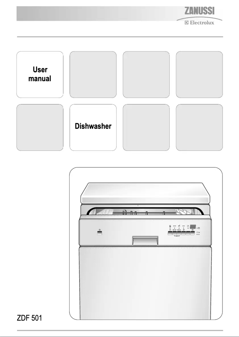 Image de la première page du manuel de l'appareil ZDF 501