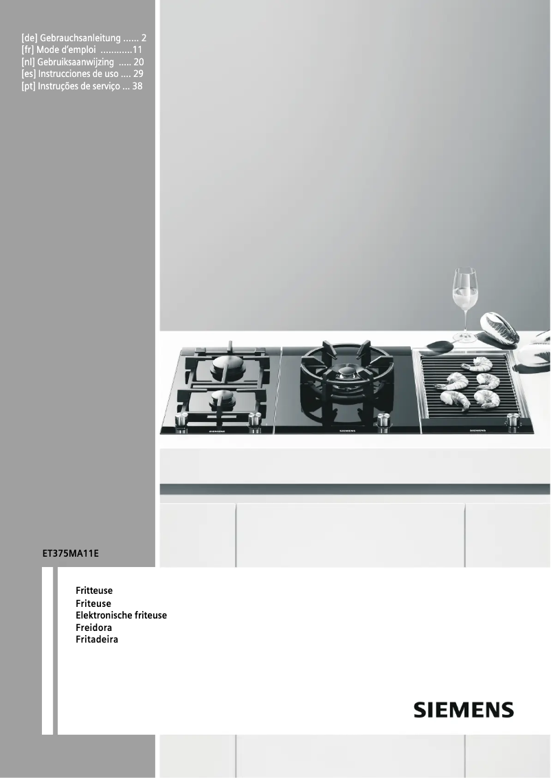 Page n°1 - Manuel utilisateur Siemens Domino ET375MA11E
