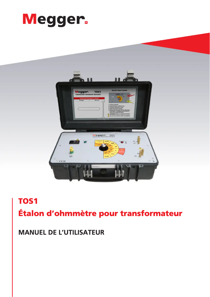 Image de la première page du manuel de l'appareil TOS1